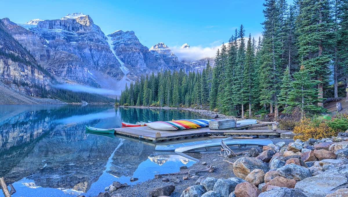Banff National Park is one of Canada's National Park famous for it's incredible alpine lakes and snow-capped Rocky Mountains