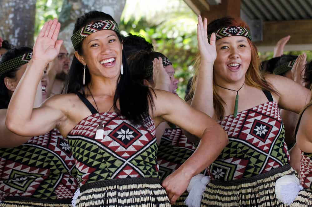 New Zealand's population is about 5 million and about 15 percent of which are the Maori people